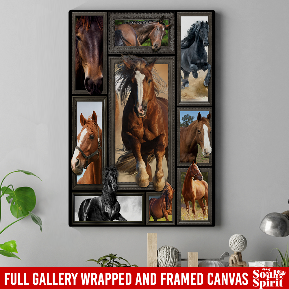 Horse Canvas - Horses 3D Canvas Wall Art Decor